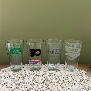 Logo’d pint glasses